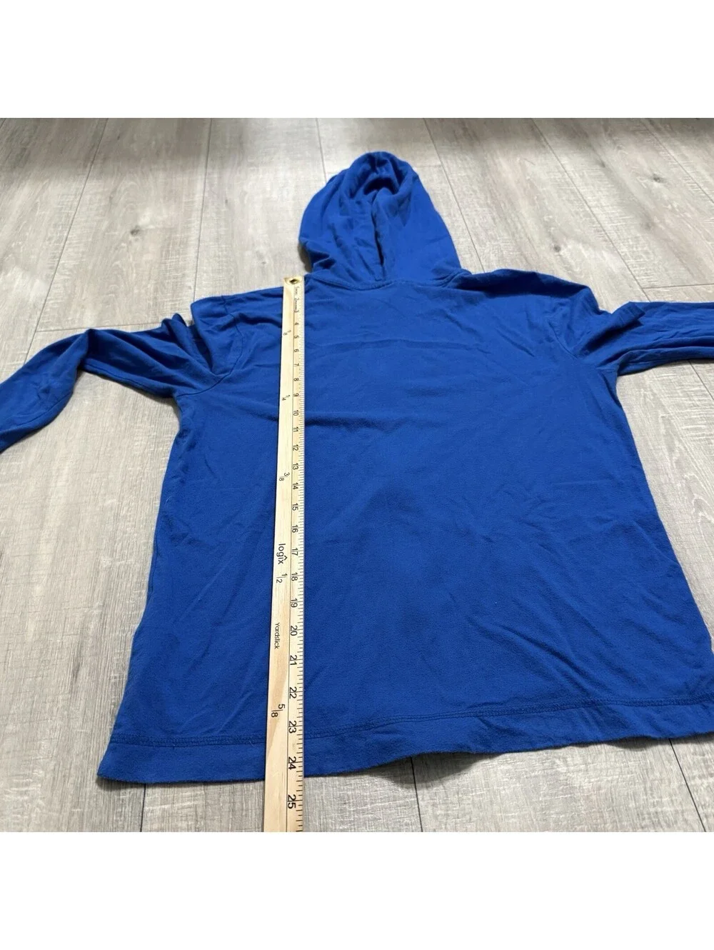 Abercrombie 2012 Blue Zip Up Hoodie Moose Logo Thin Lightweight Jacket Kids XL
